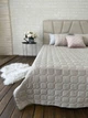 Покривало стьобане з подушками Cappone 220x240 см Бежеве - зображення 2
