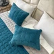 Покривало стьобане з подушками Cappone 220x240 см Бірюзове - зображення 5