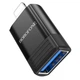 Адаптер-перехідник OTG Borofone BV18 Lightning male to USB-A female (чорний) - изображение 1