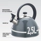 Чайник со свистком Maestro MR-1302-GREY 2.5 л серый - изображение 3