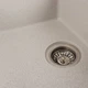 Гранитная мойка для кухни Valeso Zirkone 620x500 накладная, прямоугольная, матовая белая в точку (SP000047421) - изображение 3