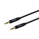 Кабель AUX Hoco UPA19, Jack 3.5 to Jack 3.5, 1m, черный - изображение 1