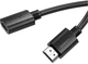 Кабель-подовжувач HOCO US13, HDMI male to HDMI female, 2m, black - зображення 4