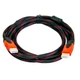 Кабель HDMI - HDMI, 1.4V, 3m (Тканевый провод) Чёрно-Красный - изображение 2