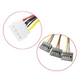 Переходник адаптер IDE Molex 4Pin Male to SATAx3 Female Splitter Cable 1 to 3 Extend PC Computer Hard Disk Power - изображение 4