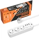 Фільтр мережі PREMIUM LP-X3 USB 2 м White (2200Вт) - зображення 1