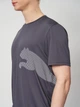 Футболка спортивная для тренировок длинная мужская Puma Train All Day Big Cat 52672198 2XL Galactic Gray-White с принтом (4069162172273) - изображение 4