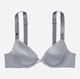 Комплект білизни Victoria’s Secret Scattered Shine Strap Lightly Lined Low-Cut Demi Bra Set Asteroid Grey (Бюстгальтер +Трусики бразильяни)Сірий 34D-M - изображение 3