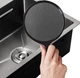 Кухонная мойка Mixxus MH5843 Micro Decor Graphite графит 3.0/0.8 мм из нержавеющей стали интегрированная (MI8217) - изображение 3