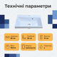 Умивальник меблевий Vivia Idea 50х35х12см для ванної тумби раковина накладна санфаянс чаша біла універсальна - зображення 3