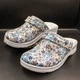 Жіночі шкіряні сабо Adaco 812sr blue flowers 42р - изображение 7