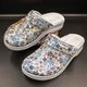 Жіночі шкіряні сабо Adaco 812sr blue flowers 42р - изображение 8