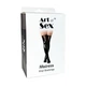Лаковані панчохи зі шнурівкою чорні Art of Sex Mistress розмір S - зображення 3