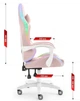 Компьютерное кресло Hell's HC-1000 Pink LED (ткань) - изображение 9