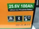 Аккумулятор LiFePO4 Eco-Worthy 25.6V 100Ач 2560Wh Bluetooth BMS, >4000 циклов, литий-железо-фосфатная - изображение 4