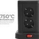 Универсальный сетевой удлинитель RZTK Tower Wireless + 3 USB-A + 1 USB-C Black (TWB7) 1.8 м - изображение 7