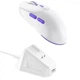 Бездротова ігрова миша Proove Gaming Rate Pro White-purple з зарядною станцією, PAW3395, 26000DPI, 500mAh, 2.4GHz/Bluetooth/USB - изображение 1