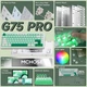 Бездротова ігрова механічна клавітура MCHOSE G75 Pro White-green 75%, Hot-Swap, RGB, 2.4GHz/Bluetooth/USB, ENG + UA - изображение 7