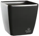 Вазон Plastkon Quadrato Flower Lover 22x22x21 см Антрацит (4820002386560) - изображение 1