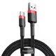 Кабель Baseus Cafule Cable USB For Type-C 3A 1m Red+Black CATKLF-B91 - изображение 1