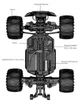 Машинка на радиоуправлении KF18 1:14 4WD до 55 км/ч, RC внедорожник, радиоуправляемый автомобиль на пульте, полный привод + аккумулятор - изображение 4
