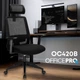 Кресло компьютерное офисное эргономичное OfficePro OC420B Black - изображение 7