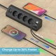 Кутовий подовжувач 8 в 1 SUDEERY з USB та Type-C, кабель 2 м, навантаження до 3680 Вт, термостійкого пластику PC + ABS, захист від перегріву та перевантажень - зображення 6