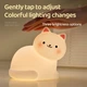 Світлодіодний силіконовий нічник "Біле кошеня" 2W 3000K RGB сенсорний на акумуляторі для дитячої кімнати VALESO A068 - зображення 8