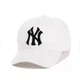 Кепка Бейсболка логотип NY (New York) з вигнутим козирком Білий, Унісекс WUKE One size - зображення 1