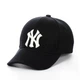 Кепка Бейсболка логотип NY (New York) с изогнутым козырьком Черный, Унисекс WUKE One size - изображение 1