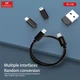 Набор кабелей и адаптеров Earldom EC-148 универсальный комплект переходников USB, Type-C, Lightning, Micro USB, дорожный набор для зарядки телефона - изображение 2