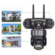 Уличная поворотная IP-камера Nectronix SC-28-4G Камера видеонаблюдения на сим-карте V380PRO три линзы 12MP датчик движения - изображение 3