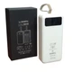 Зовнішній акумулятор Power bank ENERX 40000 мАг PD22,5 Вт із швидкою зарядкою та вбудованими кабелями Micro-USB / Type-C / Lightning / USB Білий - зображення 5