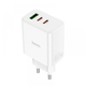 Мережевий зарядний пристрій адаптер зі швидкою зарядкою HOCO C126A Pure 1USB/2Type-C 40Вт PD2.0/QC3.0/FCP/AFC - зображення 3