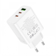 Мережевий зарядний пристрій адаптер зі швидкою зарядкою HOCO C126A Pure 1USB/2Type-C 40Вт PD2.0/QC3.0/FCP/AFC - зображення 5