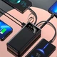 Зовнішній акумулятор Power bank TORIMA TRM-1021 20000 mAh із вбудованими кабелями Micro-USB/Type-C/Lightning iPhone/USB Чорний - зображення 6
