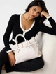 Сумка шопер жіноча зі штучної шкіри Guess HWBG7833070-OFF Біла (800070352268) - зображення 2