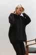 Жіноча толстовка оверсайз з флісу Seventeen XXL-3XL Чорний (2000000182704) - изображение 5