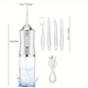 Ирригатор для чистки зубов и полости рта Oral Irrigator с аккумулятором и сменными насадками White - изображение 4