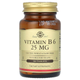Вітамін В6, SOLGAR "Vitamin B-6" піридоксин, 25 мг (100 таблеток) - зображення 1