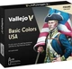 Набір акрилових фарб Vallejo Model Color Figure 70.140 Basic Colors USA 16 шт x 18 мл (8429551701402) - зображення 1