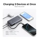 Батарея универсальная Ugreen 20000mAh 45W with Built-in Cable (PB536 55988B) - изображение 9