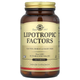 Липотропные факторы SOLGAR "Lipotropic Factors" холин, инозит и L-метионин, 410 мг / 1000 мг / 1000 мг (100 таблеток) - изображение 1