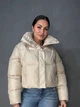Куртка женская Lady Yep 30083 пуффер короткая глянцевая M бежевая - изображение 6