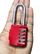 Замок JGG Jain 4 цифра RED Long Hook Padlock/Combination Lock (RED) - изображение 5