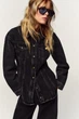 Приталена джинсова куртка z1975 Zara 6147/171 M Чорна (06147171800М) - изображение 1