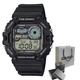 Чоловічий цифровий годинник Casio WS-1700H-1A на полімерному ремінці, водозахист 100 м - изображение 1