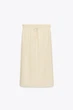Спідниця міді zw collection зі шнурками Zara 8591/057 L Бежева (08591057721L) - зображення 8