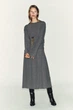 М’яка сукня з широким паском Zara 5039/859 S Сіра (05039859803S) - изображение 1