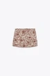 Коротка спідниця zw collection з квітковою вишивкою Zara 2903/246 L Молочна/Коричнева (02903246086L) - изображение 9